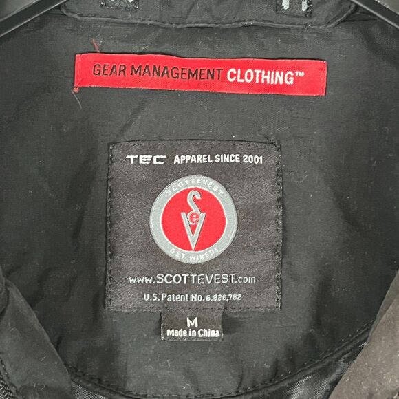 SCOTTeVEST Jacket Medium Convertible Vest Techwear Womens Pockets Utility - Picture 3 of 14